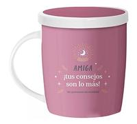 HOGAR Y MAS Taza INFUSIONES CERÁMICA Filtro Amiga Consejo 350ML