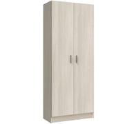 Hogar24 Armario escobero de 2 puertas roble