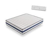 HOGAR24 Colchón Viscoelástico Visco-Medicot 135x180 cm + Almohada Viscoelástica 100% Bloque Sólido Desenfundable con Aloe Vera (1x135cm)