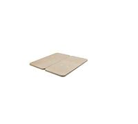 HOGAR24 ES Base tapizada 180 x 200 Reforzada sin Patas, tapizado 3D Color Beige + 4 válvulas de transpiración (2 Bases De 90cm con Abrazadera)