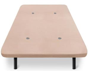 HOGAR24 ES | Base Tapizada en Tejido 3D Color Beige con Válvulas de Transpiración | Incluye Juego de 6 Patas de 32 cm | Medida: 90x190 cm