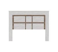 HOGAR24 ES Cabecero Cama Matrimonio, Cabecero con Patas, Diseño Moderno, Color Andersen Pino-Gris, Medidas: 160 cm (Ancho) x 120 cm (Alto) x 3,8 cm (Fondo).