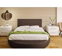 hogar24 ES - Cabecero Cama tapizado 155 x 55 x 3,0 cm, válido para Cama 135 y 150 cm. Color Chocolate