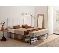HOGAR24 ES - Cabecero de Forja 556, Cabezal para Cama, Color Blanco, Medida: 150 cm.