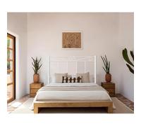 HOGAR24 ES - Cabecero de Forja 58, Cabezal para Cama, Color Blanco, Medida: 150 cm.