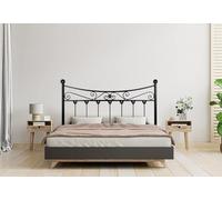 HOGAR24 ES - Cabecero de Forja Coin, Cabezal para Cama, Color Negro, Medida: 150 cm.