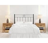 HOGAR24 ES - Cabecero de Forja LM, Cabezal para Cama, Color Negro, Medida: 150 cm.