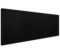 HOGAR24 ES | Cabecero Tapizado Jade | Cabezal de Cama Acolchado | Tapizado en Polipiel de Alta Gama | Color Negro | Medida: 155x55x3cm (Cama 150/160 cm)