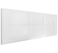 HOGAR24 ES | Cabecero Tapizado Zoe | Cabezal de Cama Acolchado | Tapizado en Polipiel de Alta Gama | Color Blanco | Medida: 140x55x3 cm (Cama 135/140 cm)