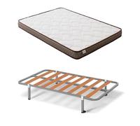 HOGAR24 ES - Cama Completa con Somier Básico de Láminas y Colchón Dream Flex Transpirable - Medida: 80x180 cm