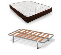 HOGAR24 ES | Cama Completa | Somier Basic + Colchón Dream Flex 15 | Incluye Juego de Patas con Abrazadera de 25 cm | Medidas: 90x190 cm
