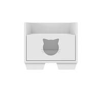 HOGAR24 ES - Cama Cueva para Mascota (Gato) Color Blanco (Alto 35/ Ancho 39/ Fondo 40)