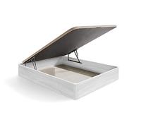 HOGAR24 ES | Canapé Abatible con Tapa Transpirable 3D | Arcón de Almacenaje Gran Capacidad | Color Ártico | Medidas: 135x200 cm