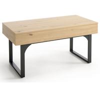 HOGAR24 ES - Lia - Mesa Centro Elevable con Almacenaje en Color Madera Roble. Medidas: 100 x 50 x 49 cm.