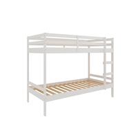 HOGAR24 ES - Litera para dormitorios Infantiles, Juveniles o de Invitados de Madera Maciza de Dos Camas con Escalera para colchón de 90x190 cm