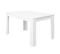 HOGAR24 ES Mesa de Comedor 90x140, Extensible a 190 cm, Color Blanco Artik