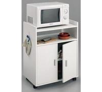 HOGAR24 ES Mueble Armario Auxiliar de Cocina para microondas Color Blanco