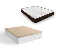 HOGAR24 ES | Pack de Canapé Abatible Gran Capacidad + Colchón Viscoelástico Dream Flex 18 | Canapé Color Ártico | Medidas: 90x190 cm