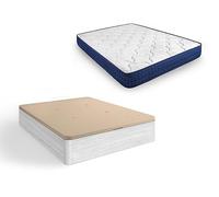 HOGAR24 ES | Pack de Canapé Abatible Gran Capacidad + Colchón Viscoelástico Relax Edition 18 | Canapé Color Ártico | Medidas: 135x190 cm