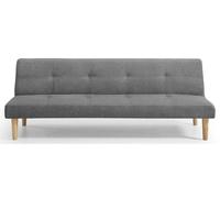 HOGAR24 ES | Sofá Cama Mod. 378C | 3 Plazas | Tapizado en Tela | Color Gris | Sistema Apertura de Libro o Clic-Clac | Medidas: 178x 68x 66 cm, Altura del asiento: 34 Centímetros