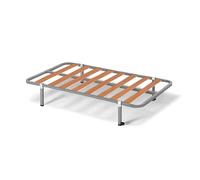 HOGAR24 ES | Somier Basic | Láminas Madera de Chopo | Estructura de Tubo de Acero 30x30 mm | Incluye Juego de Patas de 32 cm con Abrazadera | Medidas: 90x190 cm