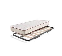 HOGAR24 ES Somier Inferior de Cama Nido, Arrastre con Ruedas + Colchón Viscoferta, 80x190 cm