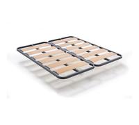 HOGAR24 ES | Somier Lama Ancha de Tubo Acerado 40x30 mm | Lamas de Madera Vaporizada | Patas No Incluidas | Medidas: 180x200 cm