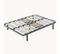 HOGAR24 ES Somier multiláminas con reguladores lumbares-135x190cm-PATAS 26CM (5 Patas Incluidas)