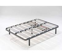 HOGAR24 Somier multiláminas con reguladores lumbares-150x180cm-PATAS 26CM (5 Patas Incluidas)