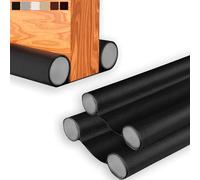 HOGARLAX® Burlete Puerta Entrada, Burlete Bajo Puerta, Burletes para Puertas Exterior e Interior, Aislante Térmico Frío y Calor, Aislante Acústico, Impermeable, Adaptable hasta 93cm (2, Negro)