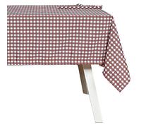 Hogarys Juego Mantel mas Servilletas, Poliéster, Esha Red, 150_x_250cm