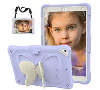 Hogenl para iPad 9th 8th 7th Generation Case for Kids Girls con soporte de lpiz para iPad 10.2 Case con soporte de mariposa Correa a prueba de choqu