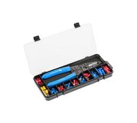 Högert Technik - Crimpadora 0,5 - 6 mm2 para terminales con pelacables + conector, 86 piezas | de acero al carbono