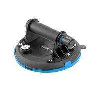 Hogert Technik HT3B341 Estribo de sujeción extractor | Elevador manual de succión de hasta 190 kg para azulejos, vidrio y paneles lisos, con ventosa de 200 mm y manómetro