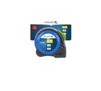Högert Technik - Cinta métrica de 8 m y 25 mm de nailon de 2 caras - Cinta métrica compacta y universal - Impresión a doble cara - Mecanismo de enrollado automático - Práctico clip para cinturón