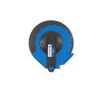 Högert Technik - Cinta métrica de fibra de vidrio de 30 m - Cinta métrica abierta - Cinta métrica de fibra de vidrio - Escala - Carcasa resistente a los golpes