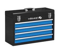 Hogert Technik HT7G075 Maletín herramientas con asa negro Azul