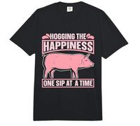 Hogging The Happiness One Pig Dueño Animales de Granja Cría de Cerdos Comfort Colors Adult Heavyweight T-Shirt