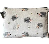 Hoggy - Neceser Grande, Natural, 25cm x 17cm x 5cm, Bolsa Suave con Cierre de Cremallera