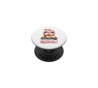 Hogs and Kisses Under The Mistletoe Funny Pig Christmas PopSockets PopGrip Adhesivo