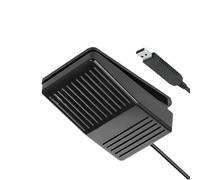 hogtnd 1 pedal de pie USB programable IP67, macros personalizables para comandos de teclado e interruptores de pie USB personalizables multisistema operativo