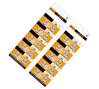 hogtnd 10/20 Piezas AG13 LR44 Pilas de botón 175mAh para rastreadores de Actividad física Juegos electrónicos Controles remotos de