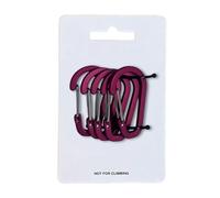 hogtnd 5 mosquetones multiusos, accesorios ligeros, llavero de aluminio para entusiastas del aire libre, accesorios de paracaídas, Red, One Size