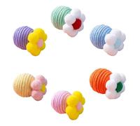 hogtnd 6 piezas de juguetes decorativos para gatos, campanas que suenan para el aburrimiento, enriquecimiento, interacción, entretenimiento para mascotas