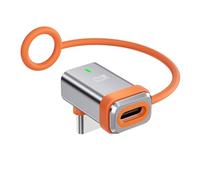 hogtnd Adaptador de conversión de función completa tipo C para alimentación de 240 W y transferencia de 80 Gbps de video de 8 K a 60 Hz con cuerda de cordón de transferencia de datos de velocidad