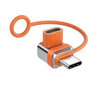 hogtnd Adaptador de conversión de función completa tipo C para alimentación de 240 W y transferencia de 80 Gbps de video de 8 K a 60 Hz con cuerda de cordón de transferencia de datos de velocidad