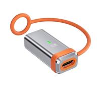 hogtnd Adaptador de conversión de función completa tipo C para alimentación de 240 W y transferencia de 80 Gbps de video de 8 K a 60 Hz con cuerda de cordón de transferencia de datos de velocidad