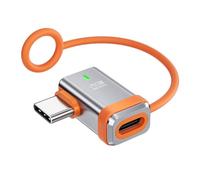 hogtnd Adaptador de conversión de función completa tipo C para alimentación de 240 W y transferencia de 80 Gbps de video de 8 K a 60 Hz con cuerda de cordón de transferencia de datos de velocidad