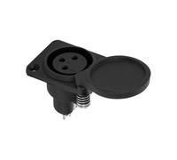 hogtnd Adaptadores de Conector de Puerto de Carga de batería Enchufe de 3 Pines para Bicicletas eléctricas Equipos industriales Adaptadores de Conector de Puerto de batería fáciles de Instalar
