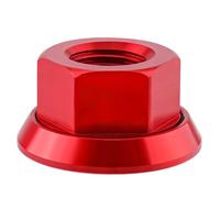 hogtnd Aleación de aluminio Bicicleta 3/8 10 mm Buje Tuerca Perno Perno Bicicletas Eje Tornillo de 10 mm con brida para rueda delantera y trasera Bicicletas con brida